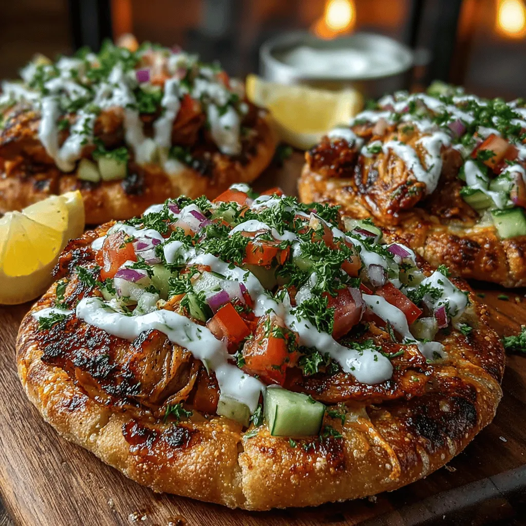 When it comes to satisfying meals that combine diverse flavors and textures, Mini Chicken Shawarma Pita Pizzas stand out as a remarkable culinary creation. This dish artfully blends the rich spices and savory essence of Middle Eastern shawarma with the beloved concept of pizza, resulting in a meal that is both familiar and exciting. The idea of using pita bread as a base adds a fun twist, transforming traditional pizza into a portable, bite-sized delight that is perfect for lunch, dinner, or even a casual gathering with friends and family.