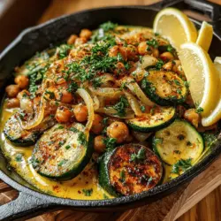 In the world of culinary delights, the Creamy Garlic Chickpea Zucchini Skillet stands out as an enticing option for those seeking a flavorful, plant-based meal. This dish boasts a rich, creamy texture that envelops chickpeas and zucchini, creating a satisfying experience for the palate. Infused with aromatic garlic and herbs, this skillet meal is not just a feast for the senses but also a testament to the versatility of plant-based cooking.