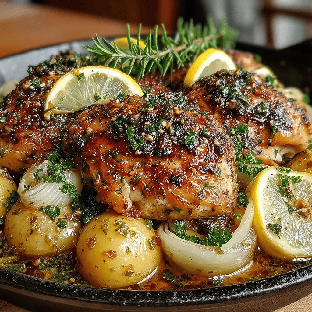 In the heart of every home, the aroma of a well-cooked meal has the power to bring family and friends together. Our Savory Herb Roasted Chicken with Baby Potatoes is a quintessential example of a dish that embodies warmth, comfort, and satisfaction. This recipe is designed not only to tantalize your taste buds but also to create a memorable dining experience that fosters connection and conversation. With its succulent, herb-infused chicken paired with tender baby potatoes, this meal is sure to please even the most discerning palates.