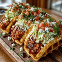 In recent years, culinary creativity has reached new heights, with chefs and home cooks alike experimenting with flavors and formats to create exciting fusion dishes. One such delightful innovation is the Buffalo Chicken Waffle Taco, which marries two beloved staples of American cuisine: buffalo chicken and waffles. This dish is not only a feast for the taste buds but also visually appealing, making it an excellent choice for casual gatherings or weeknight dinners.