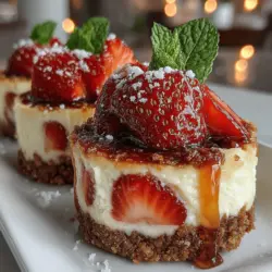 Cheesecake has long been a beloved dessert, known for its rich, creamy texture and the delightful balance of flavors that can be created through various toppings and crusts. It’s a dessert that evokes indulgence and celebration, often reserved for special occasions. However, the traditional slice of cheesecake can feel heavy and overwhelming at times. Enter the Strawberry Delight Cheesecake Cups—a fresh, light dessert that not only captures the essence of cheesecake but also presents it in an individual serving that’s perfect for any occasion.