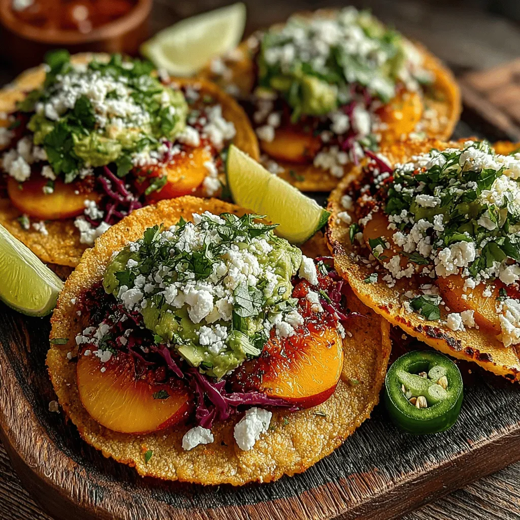 Crispy Peach Tacos are a delightful culinary creation that marries the refreshing sweetness of ripe peaches with the savory elements of traditional taco ingredients. This dish captures the essence of summer, offering a unique twist on a beloved classic. The appeal of these tacos lies not only in their vibrant flavor profile but also in their versatility; they can be served as a fun appetizer, a light lunch, or an impressive dinner party dish. As the warm weather beckons, a plate of crispy peach tacos brings a burst of color and taste that is simply irresistible.