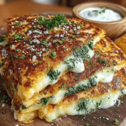 If you're searching for a quick and satisfying meal that appeals to both the taste buds and health-conscious diners, look no further than Cheesy Spinach Stuffed Tortilla Melts. This recipe encapsulates comfort food at its best, blending the creaminess of cheese with the fresh, vibrant flavor of spinach, all wrapped up in a warm, soft tortilla. Whether you're preparing a casual lunch, a cozy dinner, or a delightful appetizer for gatherings, these tortilla melts are sure to impress.