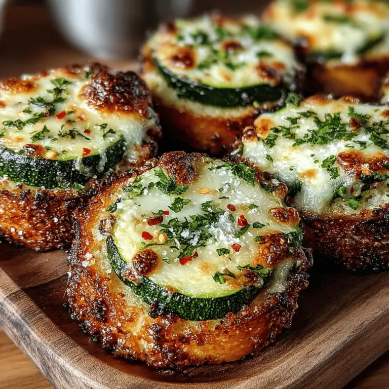 If you're on the lookout for a delicious, healthy, and versatile appetizer, look no further than Mini Zucchini Garlic Toast Cups. This delightful dish combines the tender, mild flavor of zucchini with the savory notes of garlic and cheese, all nestled atop a perfectly toasted bread base. Whether you're hosting a gathering, planning a party, or simply want a family-friendly snack, these mini toast cups are a fantastic choice that appeals to both adults and children alike. With their bite-sized portions and vibrant flavors, they are bound to be a hit at any occasion.
