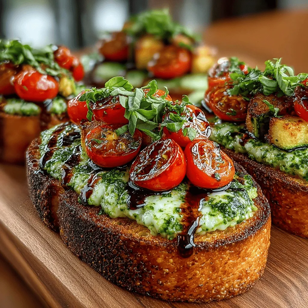 In the world of quick, flavorful, and healthy dishes, Zesty Zucchini Basil Pesto Toast stands out as a vibrant and delightful option that caters to both the palate and nutritional needs. This recipe showcases the beauty of fresh ingredients, particularly the delicate balance of flavors that zucchini and basil can achieve when combined into a creamy pesto. As plant-based meals gain traction among health-conscious eaters, this dish exemplifies how one can enjoy a wholesome meal without sacrificing taste or satisfaction. Whether enjoyed as a quick snack, elegant appetizer, or a light meal, Zesty Zucchini Basil Pesto Toast is a versatile addition to any culinary repertoire.