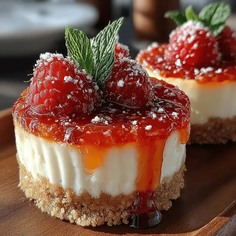 Zesty Raspberry Lemon Cream Cups are a delightful dessert that perfectly embodies the essence of refreshing summer flavors. This treat combines the tartness of fresh raspberries with the bright zing of lemons, creating a symphony of tastes that dance on your palate. The creamy richness from a blend of whipped cream and cream cheese adds a luxurious layer, making each bite a heavenly experience. Whether you are hosting a summer picnic, planning a brunch with friends, or simply looking to indulge in a light dessert, these cream cups are an excellent choice. With their simple ingredient list and straightforward preparation, they not only cater to your sweet cravings but also allow for a personalized touch in terms of sweetness and presentation.