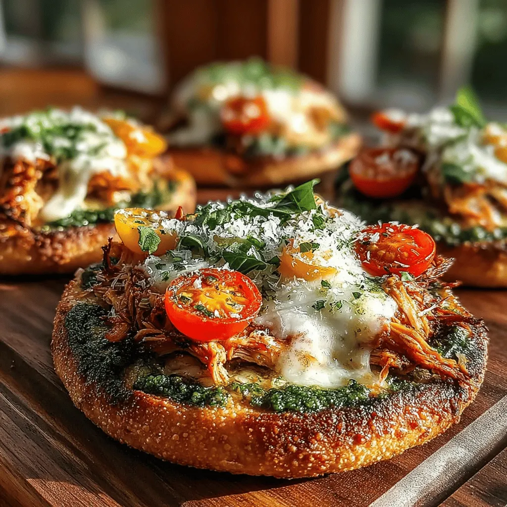 In the world of culinary creativity, there are few dishes as versatile and beloved as pizza. However, if you're on the lookout for a fresh and healthy spin on this classic, look no further than Mini Chicken Pesto Pita Pizzas. This delightful recipe marries the rich, aromatic flavors of pesto with the convenience of whole wheat pita bread, resulting in a dish that is not only quick to prepare but also packed with nutrients. Whether you're seeking a speedy weeknight meal or a crowd-pleasing appetizer for your next gathering, these mini pizzas are sure to impress.