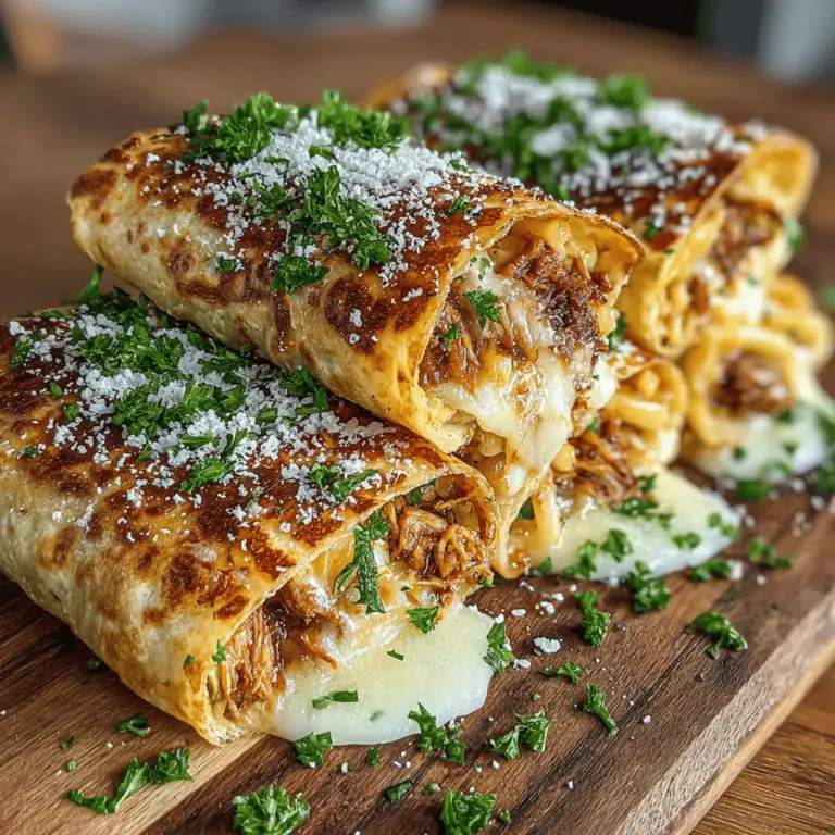 When it comes to comfort food that satisfies both the palate and the soul, few dishes can compete with Cheesy Mini Chicken Alfredo Tortilla Melts. This delightful recipe combines tender chicken, creamy Alfredo sauce, and gooey cheese all wrapped in a warm tortilla, making it a hit for both casual family dinners and festive gatherings. The appealing nature of this dish lies in its versatility and the way it brings together a medley of flavors and textures that everyone can enjoy.