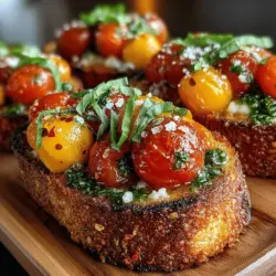 In the world of quick and satisfying meals, Roasted Tomato and White Bean Toast stands out as a vibrant and healthy option that can be enjoyed at any time of day. This dish not only captivates the palate with its dynamic flavors but also supports a nutritious lifestyle by incorporating fresh ingredients and wholesome components. Whether you're seeking a light breakfast to kickstart your day, a sumptuous brunch dish to impress your guests, or a simple yet elegant dinner, this toast is sure to become a staple in your culinary repertoire.