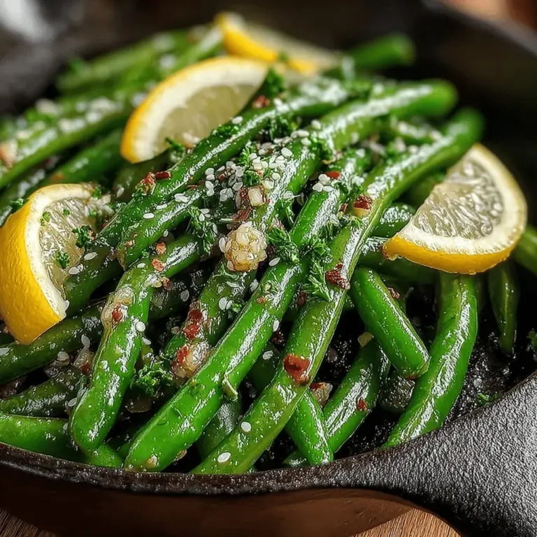 If you're looking to elevate your vegetable game with a dish that bursts with flavor, then the Zesty Lemon Garlic Green Bean Stir Fry is a must-try. This vibrant recipe marries the crispness of fresh green beans with the sharp brightness of lemon and the savory depth of garlic, creating a delicious experience that can serve as either a delightful side or a light main course. Not only is this dish a feast for the taste buds, but it is also incredibly simple to prepare, making it perfect for busy weeknight dinners or as a standout offering at more elaborate gatherings.