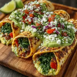In recent years, the health-conscious eating trend has led to a surge in the popularity of wraps as a convenient and nutritious meal option. These versatile dishes are not only easy to prepare but also allow for endless customization, making them perfect for anyone seeking to maintain a balanced diet without sacrificing flavor. Among the myriad of wrap recipes available, the Creamy Avocado Spinach Tortilla Wraps stand out as a delicious and wholesome choice. With a creamy avocado base, vibrant fresh ingredients, and a satisfying crunch, these wraps are ideal for lunch, dinner, or even a quick snack on the go.