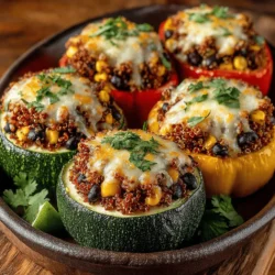 In the world of culinary creations, few dishes can rival the vibrant appeal of stuffed vegetables. Among these, Stuffed Zucchini and Bell Peppers Delight stands out as a healthful and colorful option that is perfect for weeknight dinners and special occasions alike. This vegetarian dish not only tantalizes the taste buds but also delivers an impressive array of nutrients, making it an ideal choice for health-conscious eaters. With its wholesome ingredients, delightful flavors, and straightforward preparation, this recipe is sure to become a favorite in your kitchen.