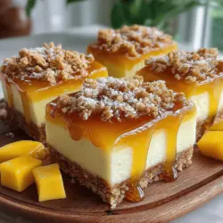 Nuts and granola are key components of the Frosty Honey Mango Bliss Bars, offering numerous health benefits.