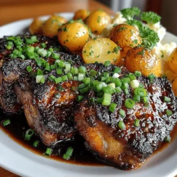 If you’re looking for a meal that strikes the perfect balance between sweet and savory, look no further than sweet and savory honey garlic pork chops paired with roasted potatoes. This delightful dish is a culinary masterpiece that combines the rich flavors of tender pork chops with a luscious honey garlic glaze, resulting in a feast for the senses. Not only does this recipe offer a mouthwatering taste experience, but it also provides a well-rounded meal, featuring protein-rich pork and nutrient-dense baby potatoes.