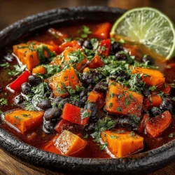 In the world of comfort food, few dishes can rival the heartiness and warmth of a well-crafted stew. The Hearty Black-Bean Sweet Potato Stew is not just a meal; it's a nutritious embrace that nourishes both body and soul. This delightful dish is brimming with vibrant flavors and a myriad of health benefits, making it an ideal choice for anyone looking to enjoy a wholesome, plant-based meal.