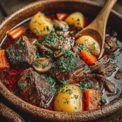As the chill of winter settles in, there's nothing quite as comforting as a steaming bowl of beef stew. The Robust Beef Stew with Aromatic Herbs stands out as a quintessential dish that not only warms the body but also nourishes the soul. This hearty meal is a delightful blend of tender beef, vibrant vegetables, and aromatic herbs, making it a favorite among families and friends gathering around the dinner table. Its rich, savory flavors and satisfying texture create an experience that transcends mere sustenance, turning mealtime into a cherished occasion.