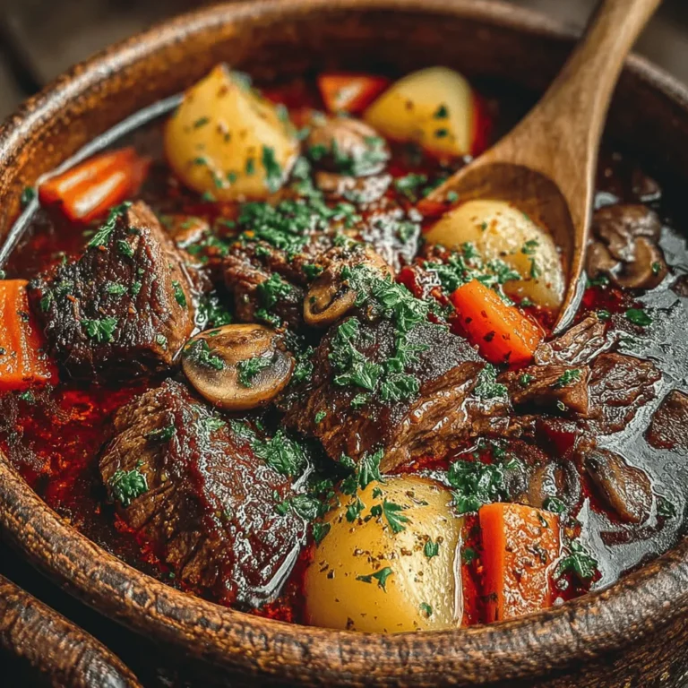 As the chill of winter settles in, there's nothing quite as comforting as a steaming bowl of beef stew. The Robust Beef Stew with Aromatic Herbs stands out as a quintessential dish that not only warms the body but also nourishes the soul. This hearty meal is a delightful blend of tender beef, vibrant vegetables, and aromatic herbs, making it a favorite among families and friends gathering around the dinner table. Its rich, savory flavors and satisfying texture create an experience that transcends mere sustenance, turning mealtime into a cherished occasion.