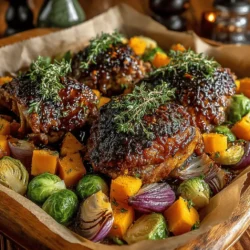 In the realm of weeknight dinners, few dishes can rival the simplicity and satisfaction of a sheet pan meal. The Maple Glazed Chicken & Squash Sheet Pan epitomizes this convenience, offering a delightful blend of savory and sweet flavors that come together effortlessly in one pan. This recipe not only caters to busy families seeking a quick yet nutritious meal, but it also showcases seasonal ingredients that celebrate the essence of fall. With tender chicken thighs glazed in rich maple syrup, roasted butternut squash, Brussels sprouts, and red onions, this dish is an inviting option that pleases the palate while ensuring a balanced diet.