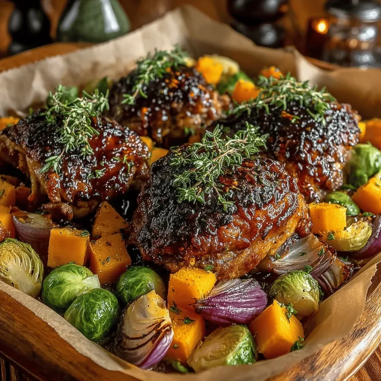 In the realm of weeknight dinners, few dishes can rival the simplicity and satisfaction of a sheet pan meal. The Maple Glazed Chicken & Squash Sheet Pan epitomizes this convenience, offering a delightful blend of savory and sweet flavors that come together effortlessly in one pan. This recipe not only caters to busy families seeking a quick yet nutritious meal, but it also showcases seasonal ingredients that celebrate the essence of fall. With tender chicken thighs glazed in rich maple syrup, roasted butternut squash, Brussels sprouts, and red onions, this dish is an inviting option that pleases the palate while ensuring a balanced diet.