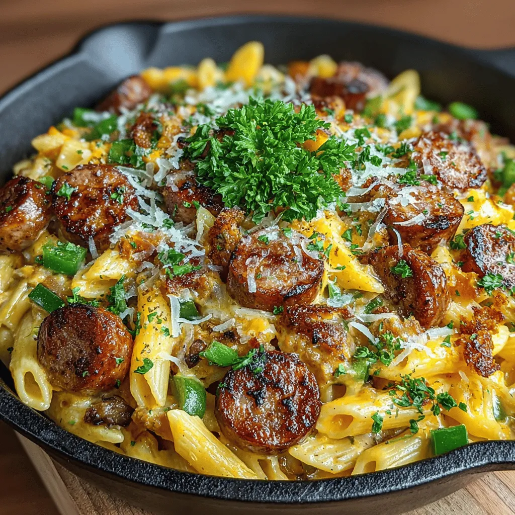 If you're searching for a dish that combines bold flavors with simple preparation, look no further than Spicy Creamy Cajun Sausage Pasta Skillet. This mouthwatering recipe brings together the rich, spicy essence of Cajun cooking with the comforting familiarity of pasta, creating a meal that not only satisfies but also excites the palate. Perfect for busy weeknights, this one-pan meal minimizes cleanup while maximizing flavor, making it an ideal choice for families and individuals alike.