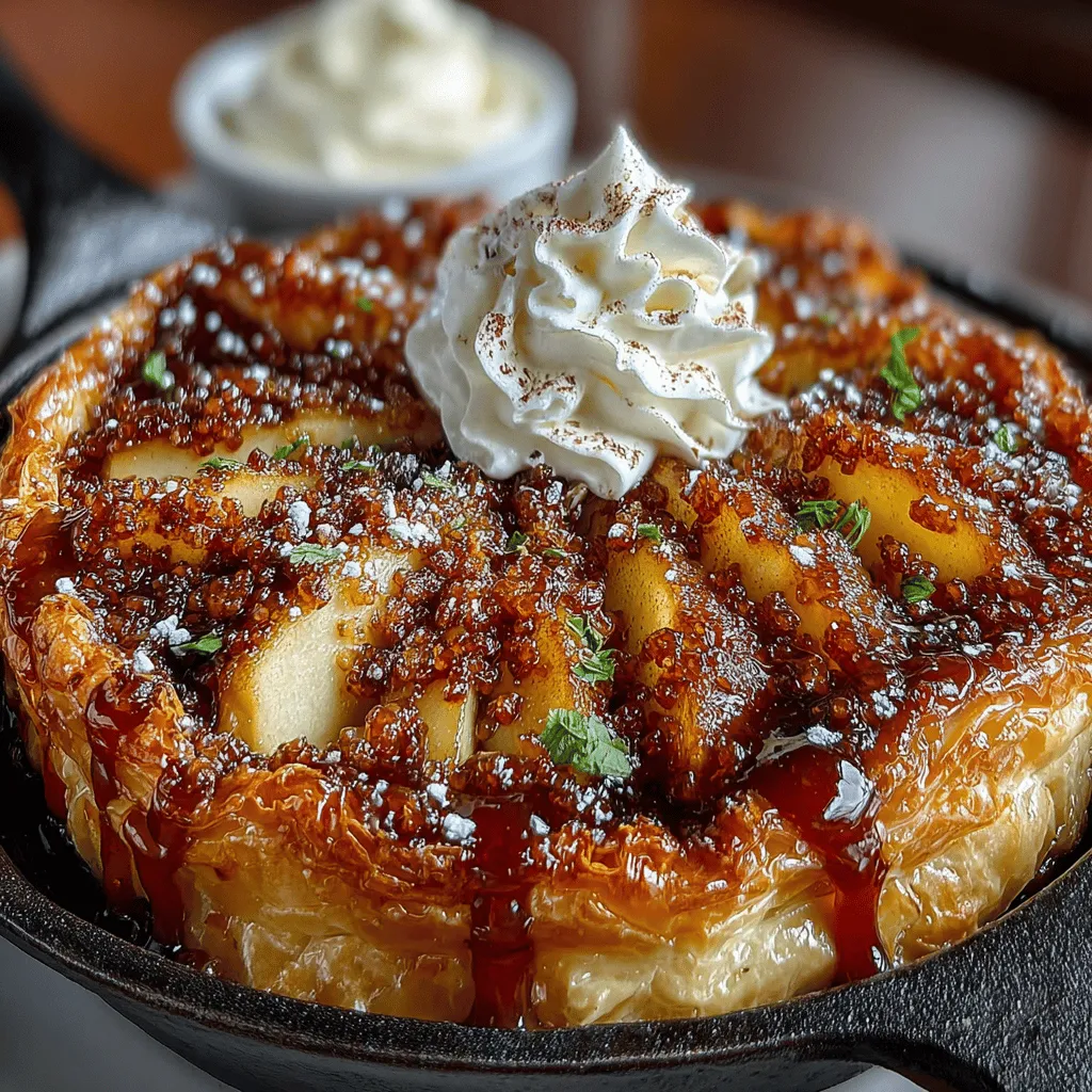 Cinnamon Apple Tarte Tatin is a classic French dessert that beautifully combines the rich flavors of caramelized apples with a flaky puff pastry crust. This inverted tart is not only visually stunning but also a deliciously comforting treat that’s perfect for any occasion. Whether you’re hosting a dinner party or simply looking to indulge in something sweet, this recipe is sure to impress. Throughout this article, we’ll explore the origins of Tarte Tatin, provide a step-by-step guide to making it, and discuss serving suggestions to elevate your dessert experience.