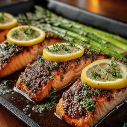 In the realm of culinary creations, few dishes capture the essence of freshness and simplicity quite like Zesty One-Pan Lemon Butter Salmon & Asparagus. This vibrant meal not only delights the palate but also nourishes the body with its array of healthful ingredients. Salmon, revered for its rich omega-3 fatty acids, combines beautifully with tender asparagus, creating a harmonious balance of flavors and textures. The addition of zesty lemon and aromatic butter elevates this dish, making it a standout choice for those seeking a quick yet satisfying dinner option.