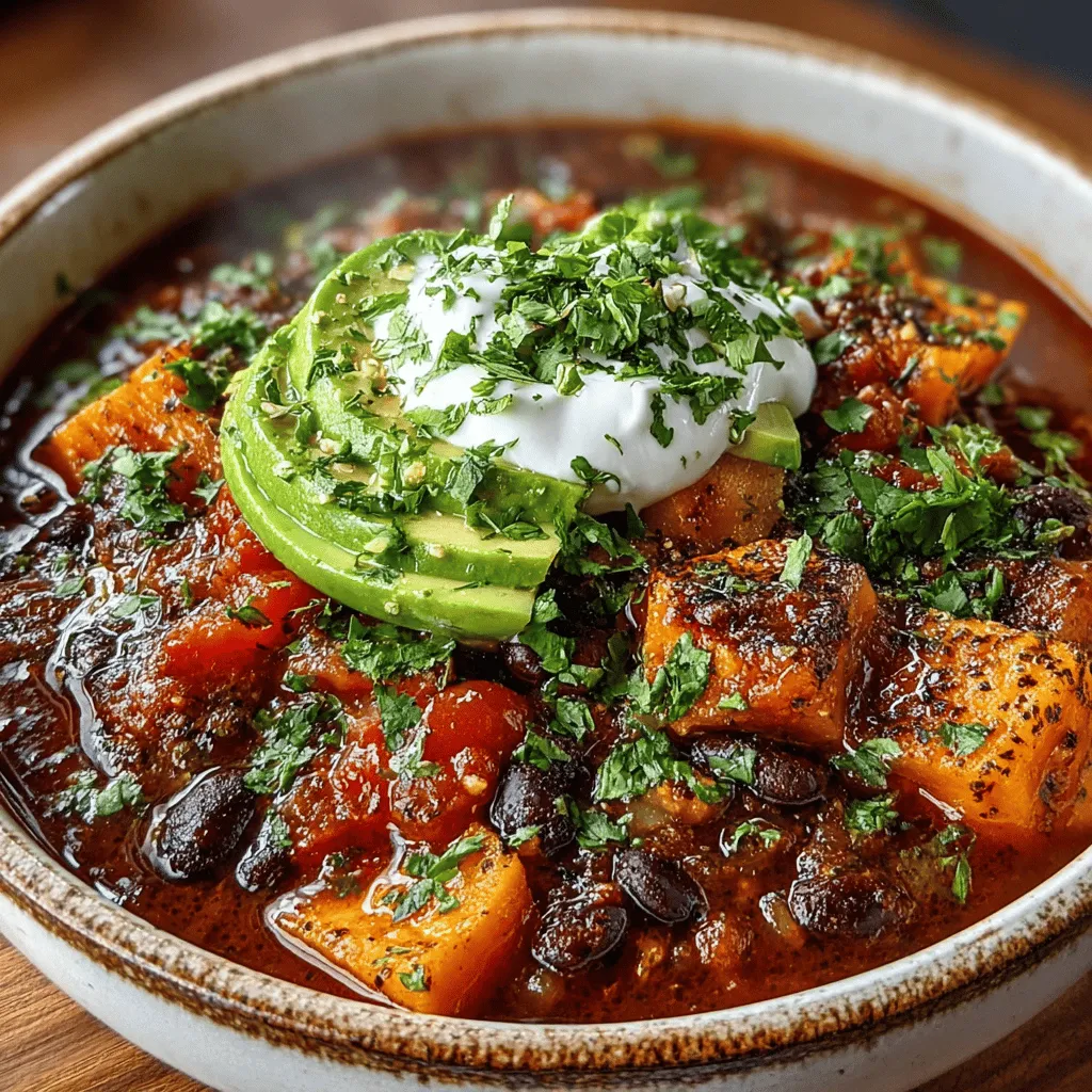 The Sweet Potato Chili Bowl is more than just a meal; it's a warm embrace in a bowl, combining comforting flavors and vibrant colors that brighten up any table. This dish is not only delicious but also packed with nutrition, making it an ideal choice for a hearty lunch or dinner. With sweet potatoes as the star ingredient, this chili offers a satisfying blend of sweetness and spice, appealing to a wide range of dietary preferences, from omnivores to strict vegans.
