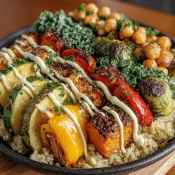 In the realm of healthy eating, the Harvest Veggie Quinoa Power Bowl stands out as a vibrant and fulfilling meal option. This dish combines the earthiness of quinoa with a medley of roasted vegetables, creating a bowl that is not only visually appealing but also packed with nutrients. As more individuals gravitate toward plant-based diets, the demand for wholesome, colorful meals has surged, making dishes like the Harvest Veggie Quinoa Power Bowl increasingly popular.