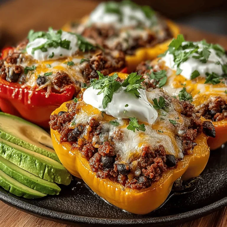 - 4 large bell peppers (red, yellow, or green) - 1 pound ground beef or ground turkey - 1 cup black beans, drained and rinsed - 1 cup corn, frozen or canned - 1 small onion, diced - 2 cloves garlic, minced - 1 cup diced tomatoes (fresh or canned) - 1 packet taco seasoning - 1 cup shredded cheddar cheese - Salt and pepper to taste - Olive oil for cooking