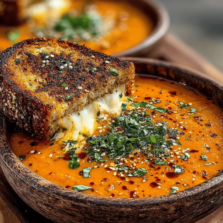 In the realm of comfort food, few dishes evoke as much warmth and nostalgia as a steaming bowl of tomato basil soup paired with a perfectly crisp grilled cheese sandwich. This combination transcends mere meal status; it embodies memories of childhood, family gatherings, and cozy evenings spent by the fireplace. The Sun-Kissed Tomato Basil Bliss Soup & Crunchy Grilled Cheese recipe not only tantalizes your taste buds but also nourishes your soul. With its rich flavors and creamy texture, this dish is perfect for any occasion, be it a cozy family dinner or a casual gathering with friends.
