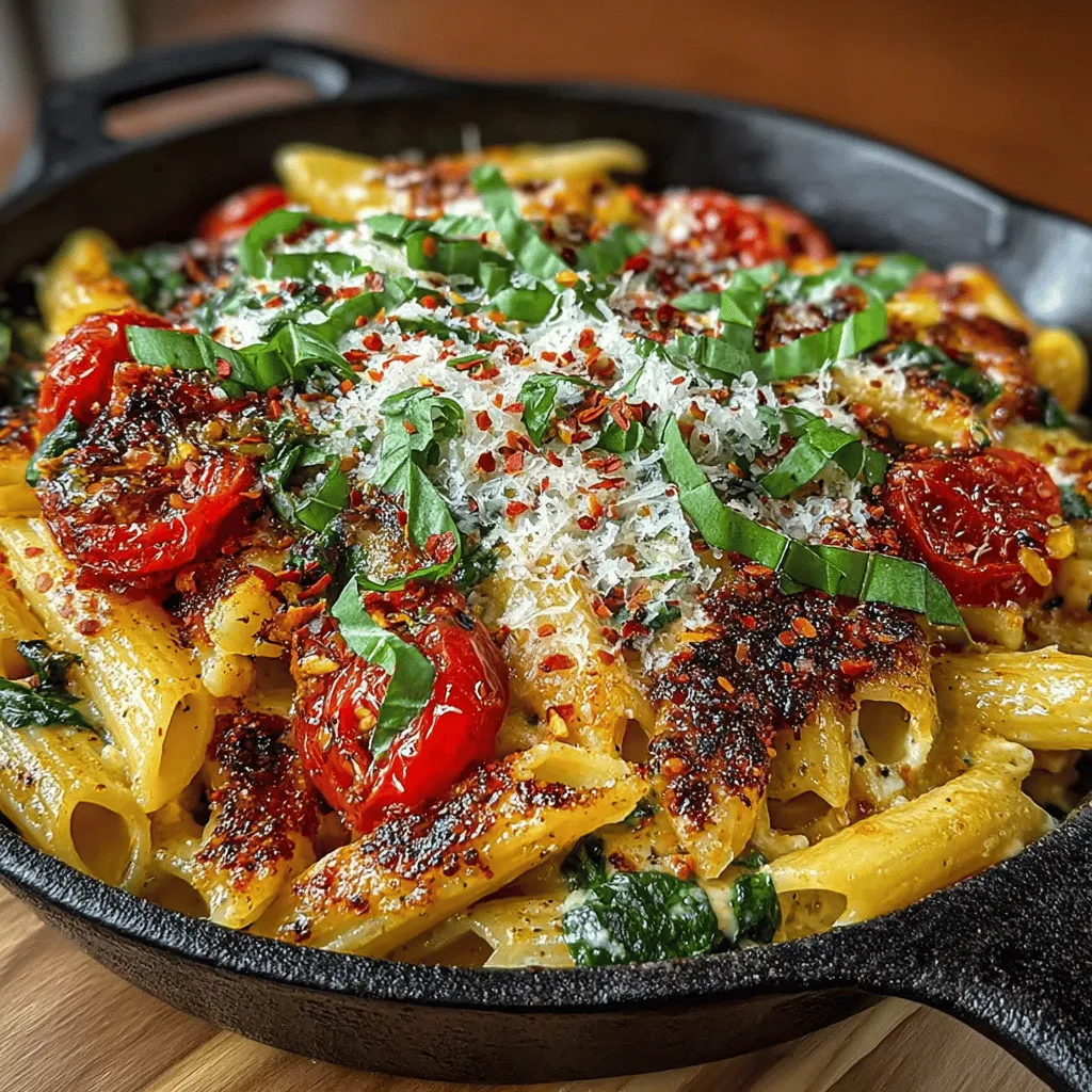 In the realm of quick and satisfying meals, Creamy Tomato Basil Pasta Skillet stands out as a comforting classic that brings warmth and flavor to your dinner table. This easy-to-follow recipe combines the richness of a creamy sauce with the freshness of basil and the heartiness of pasta, making it a perfect dish for busy weeknights or a cozy weekend dinner. With its straightforward instructions and simple ingredients, this dish can be prepared in just 25 minutes, offering a delightful dining experience that everyone will love.