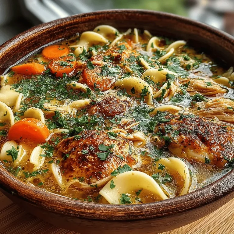 Chicken noodle soup has long held a cherished place in the hearts of many, often regarded as the quintessential comfort food. Whether it’s a chilly evening or a day when you’re feeling under the weather, a warm bowl of chicken noodle soup can provide both nourishment and solace. Its simplicity is matched only by its ability to bring people together, making it a staple in kitchens around the world. This article aims to guide you through the preparation of a cozy chicken noodle soup enhanced by fresh herbs, ensuring that each spoonful is packed with flavor and warmth.