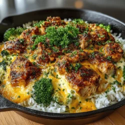 The One-Pan Cheesy Chicken and Broccoli Bake is a comforting and delicious meal that has quickly become a favorite for many families. This dish is not only a feast for the eyes but also a celebration of flavors and textures. Imagine succulent chicken pieces nestled among vibrant green broccoli florets, all enveloped in a creamy, cheesy blanket of goodness. The beauty of this recipe lies in its simplicity; it combines tender chicken, vibrant broccoli, and creamy cheese all baked together in a single pan. This makes it not only easy to prepare but also a breeze to clean up afterward, a perfect solution for busy weeknights or leisurely weekends.