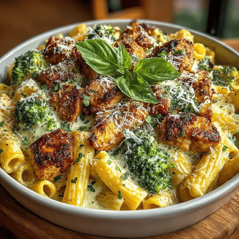 In the fast-paced world we live in, finding time to prepare nutritious meals can be a challenge. Enter the Creamy Chicken and Broccoli One-Pot Pasta, a dish that combines creamy, comforting flavors with the health benefits of lean protein and vibrant vegetables. Perfect for busy weeknights, this recipe simplifies dinner by allowing you to cook everything in a single pot, minimizing cleanup while maximizing taste. Each bite is a harmonious blend of tender chicken, fresh broccoli, and al dente pasta enveloped in a rich, creamy sauce.