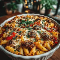 Embark on a culinary adventure with our Savory Sausage and Peppers Pasta Bake, a delightful dish that combines the heartiness of Italian sausage with the vibrant flavors of bell peppers and aromatic herbs. Perfect for family gatherings or a cozy weeknight dinner, this recipe offers a satisfying blend of textures and tastes. In this blog post, we'll explore the step-by-step process of creating this delicious meal, along with insights on its ingredients and tips for making it your own.