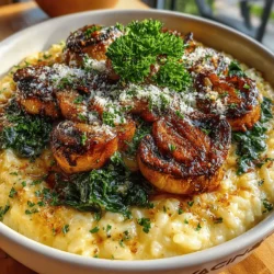 Creamy Mushroom and Spinach Risotto: A Culinary Delight