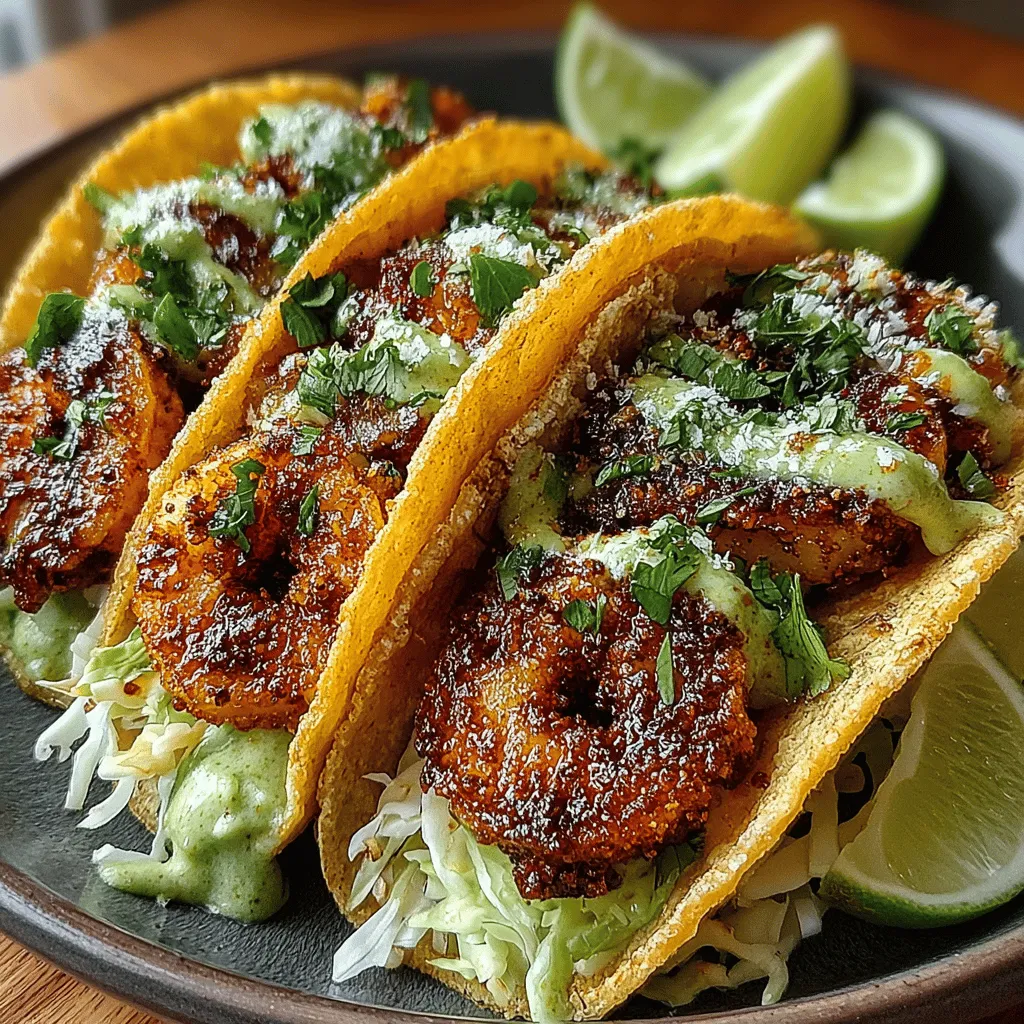 - 1 pound medium-sized shrimp, peeled and deveined - 2 tablespoons olive oil - 1 teaspoon chili powder - 1 teaspoon ground cumin - 1 teaspoon garlic powder - Salt and pepper, to taste - 8 small corn or flour tortillas - 2 cups shredded cabbage or coleslaw mix - 1/4 cup fresh cilantro, chopped