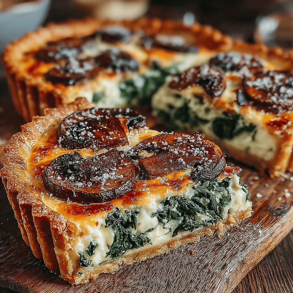 Quiche is a versatile dish that has earned its place as a beloved staple in kitchens around the world. Whether served for breakfast, brunch, lunch, or dinner, this savory custard-filled pastry offers a delightful combination of flavors and textures that can cater to a variety of tastes. One standout variation is the Savory Spinach & Mushroom Quiche Delight, which brings together the earthiness of mushrooms and the vibrant freshness of spinach, creating a dish that is both hearty and nourishing.
