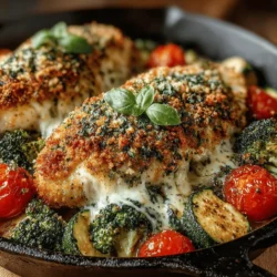 Cheesy Veggie Delight: One-Pan Chicken Bake
