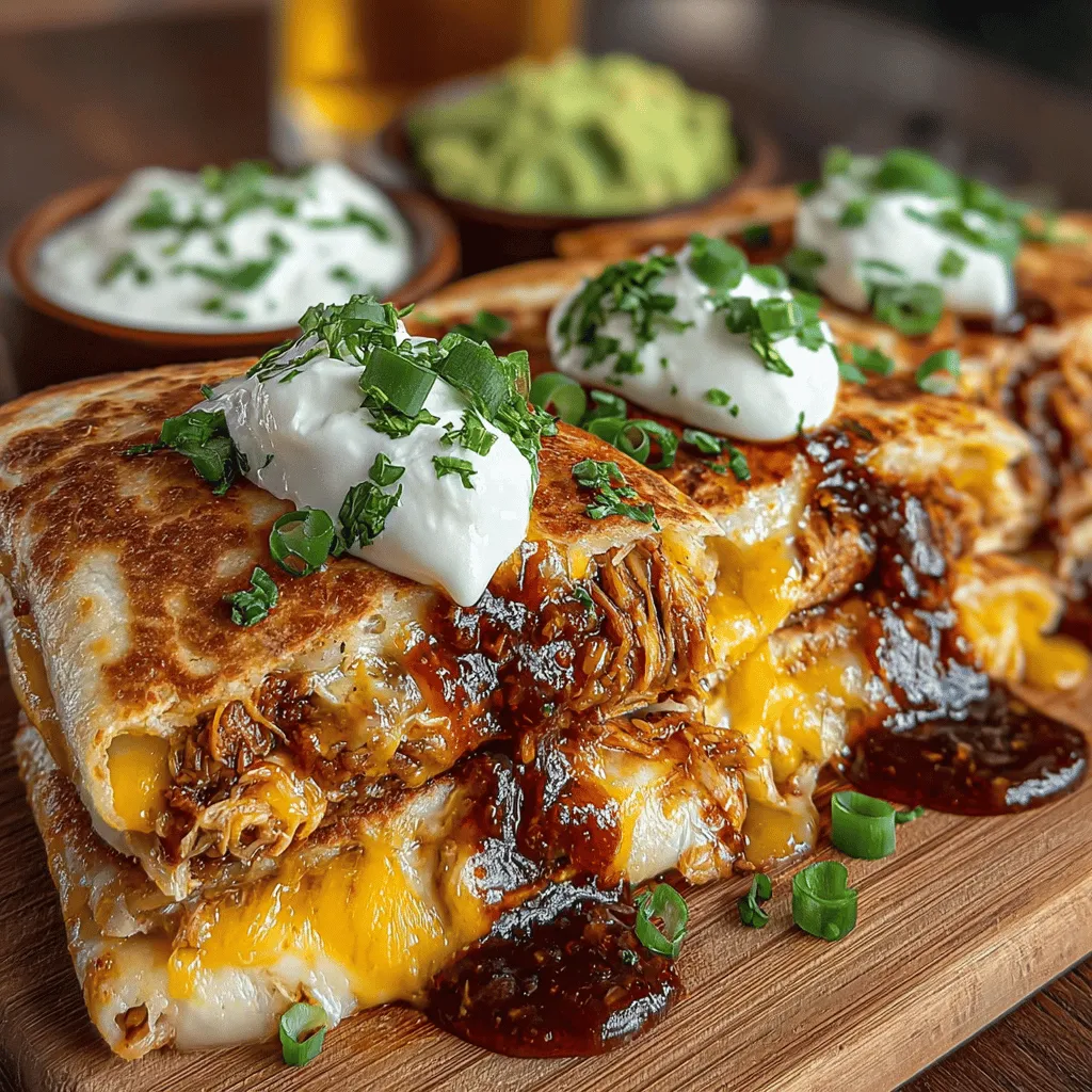 BBQ Chicken Quesadillas Delight is the perfect dish for anyone seeking a quick, delicious, and crowd-pleasing meal. Combining tender, shredded chicken coated in tangy BBQ sauce with gooey melted cheese, all enveloped in crispy flour tortillas, these quesadillas offer a delightful twist on traditional Mexican cuisine. Perfect for busy weeknights or casual gatherings, this recipe is not only simple to prepare but also customizable to suit individual tastes. In this article, we’ll explore the ingredients, preparation steps, and tips for making the best BBQ Chicken Quesadillas, ensuring a satisfying experience for both novice and seasoned cooks.