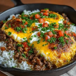 In the realm of comfort food, few dishes can compete with the heartwarming combination of cheesy goodness and savory beef. The Cheesy Beef & Rice Delight is a simple yet satisfying recipe that brings together ground beef, rice, and a melty layer of cheddar cheese, all cooked in one pan for effortless cleanup. This dish is perfect for busy weeknights or cozy family dinners, and it offers a delightful blend of flavors that will leave everyone asking for seconds. In this article, we will explore the ingredients, preparation methods, and some creative ways to enjoy this delicious meal.