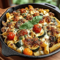 - 8 ounces of whole wheat pasta (penne or fusilli) - 2 tablespoons olive oil - 1 onion, diced - 2 cloves garlic, minced - 1 bell pepper, diced (any color) - 1 zucchini, chopped - 1 cup spinach, chopped - 1 cup cherry tomatoes, halved - 1 cup ricotta cheese - 1 cup shredded mozzarella cheese - 1 teaspoon dried oregano - 1 teaspoon dried basil - Salt and pepper to taste - Fresh parsley for garnish (optional)