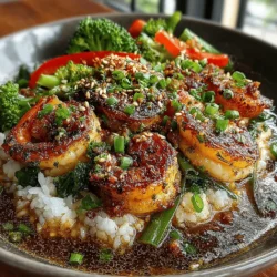 Flavor-Packed Teriyaki Shrimp and Veggie Rice Bowls