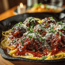 - 1 pound ground beef (80/20 for optimal juiciness) - 1/2 cup breadcrumbs - 1/4 cup grated Parmesan cheese - 1 large egg - 2 cloves garlic, minced - 1 tablespoon fresh parsley, chopped - 1 teaspoon dried oregano - 1 teaspoon salt - 1/2 teaspoon black pepper - 1/4 teaspoon red pepper flakes (optional for heat) - 2 tablespoons olive oil (for browning meatballs) - 1 can (28 ounces) crushed tomatoes - 1 medium onion, diced - 1 tablespoon sugar (to balance acidity) - Fresh basil leaves (for garnish, optional)