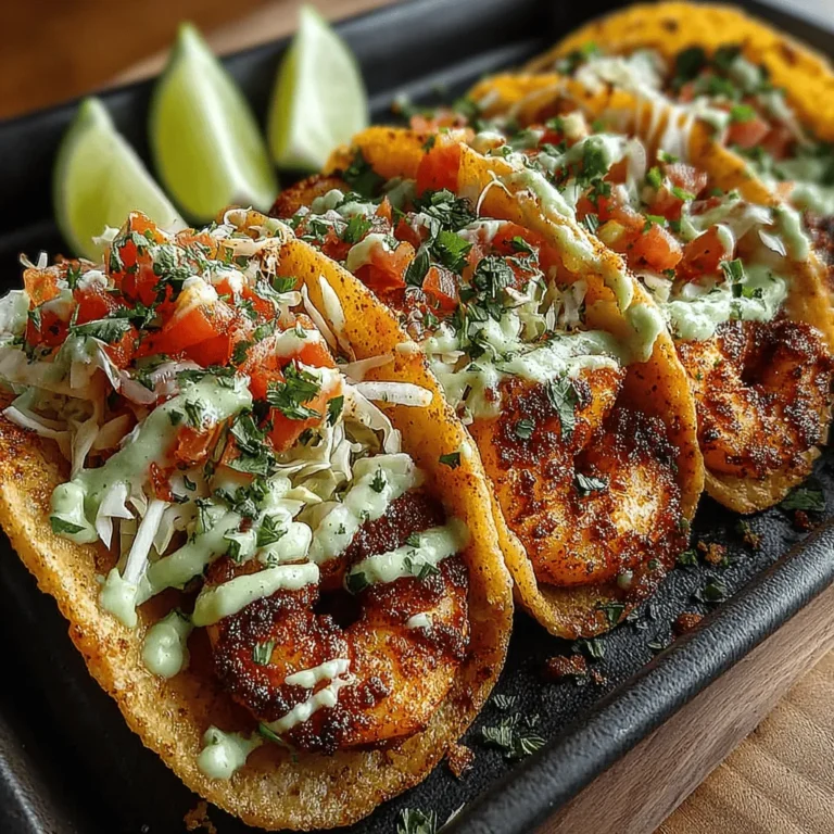 In the world of quick and satisfying meals, shrimp tacos stand out as a favorite choice, offering a delightful combination of flavor, texture, and freshness. These versatile tacos are not only easy to prepare but also deliver a burst of culinary excitement with every bite. When paired with a creamy avocado sauce, they transform into a gourmet experience that is sure to impress, whether at a casual weeknight dinner or a lively gathering with friends.