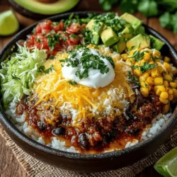 Spicy Taco Rice Bowl Fiesta!