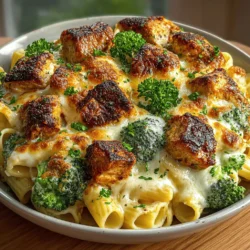 If you’re seeking a warm, filling meal that’s as nourishing as it is delicious, look no further than Creamy Chicken and Broccoli Pasta Bake. This dish not only satisfies your hunger but also provides a delightful blend of flavors and textures that makes it a family favorite. Imagine tender chicken, vibrant broccoli, and al dente pasta enveloped in a rich, creamy sauce—each bite is a comforting reminder of home-cooked goodness.