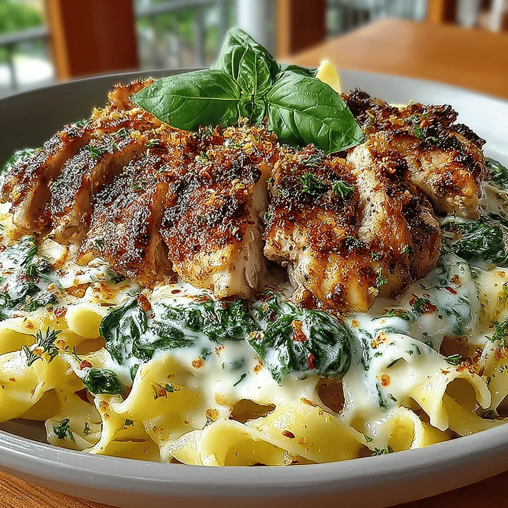 When it comes to the perfect blend of comfort and elegance, few dishes capture the essence quite like Creamy Spinach Chicken Alfredo Delight. This sumptuous meal marries the rich, velvety texture of Alfredo sauce with tender, pan-seared chicken and vibrant, fresh spinach, creating a satisfying feast ideal for family dinners or special occasions. Whether you're trying to impress guests or simply indulging in a cozy night at home, this dish offers a delightful balance of flavors and textures that pasta lovers will adore.