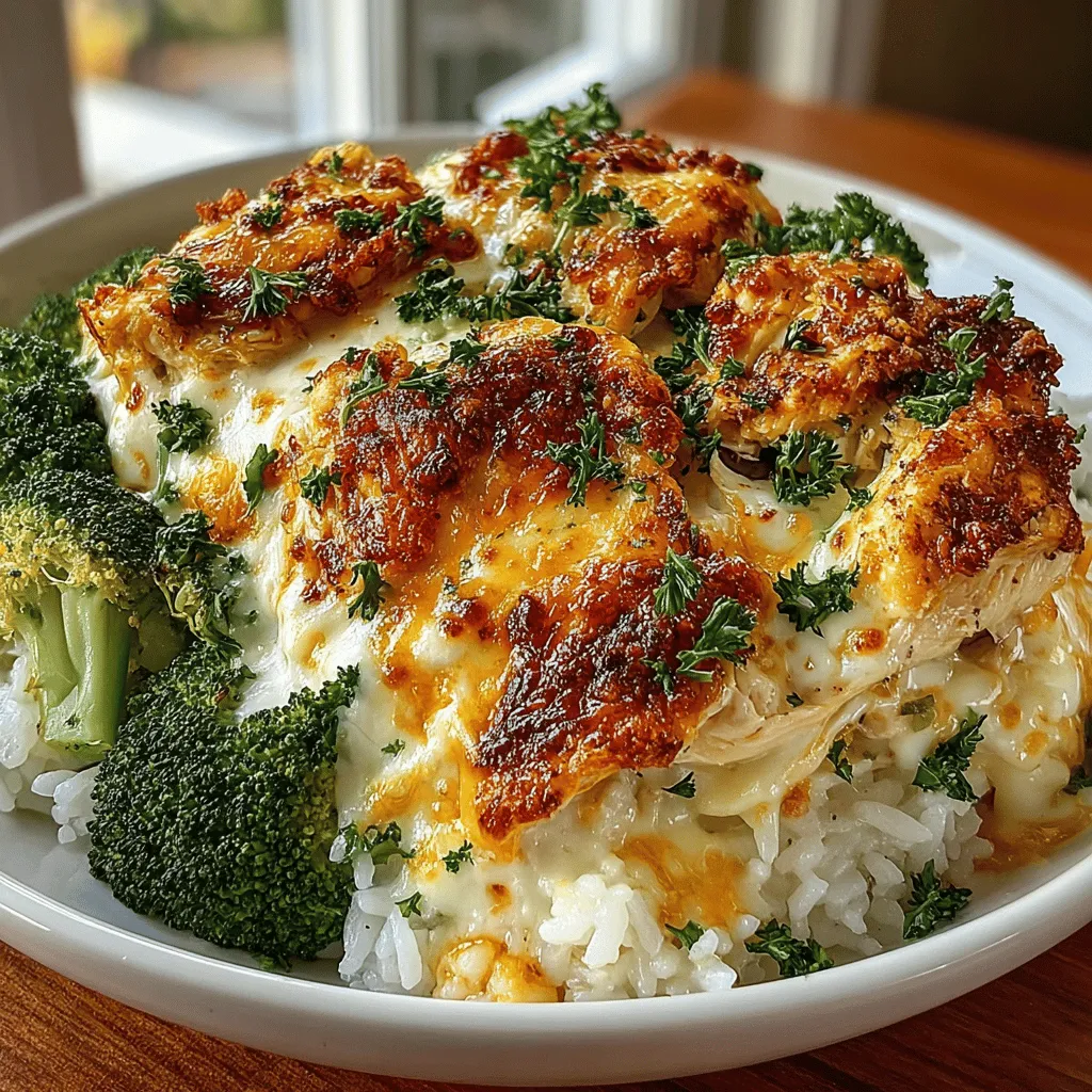 To start your Cheesy Chicken and Broccoli Bliss, gather a large mixing bowl. This is where the magic starts to unfold. Combine your cooked chicken, fresh broccoli florets, and uncooked rice. The combination of these ingredients is not merely a blend; it’s a foundational step that ensures every bite of your casserole is infused with flavor and texture. The chicken provides a hearty protein base, while the broccoli adds a fresh crunch and vibrant color. The uncooked rice will absorb the flavors of the sauce during baking, contributing to a tender and satisfying dish.