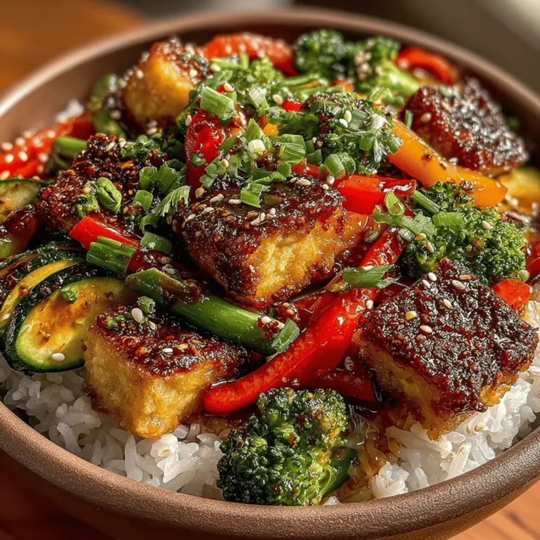 In today's fast-paced world, finding time to prepare a nutritious meal can be a challenge. However, the Vibrant Veggie Stir-Fry with Tofu and Rice stands out as a quick, colorful, and wholesome option that brings together the best of plant-based cooking. This dish is not only visually appealing but also packed with essential nutrients, making it a perfect choice for those looking to incorporate more plant-based meals into their diets.